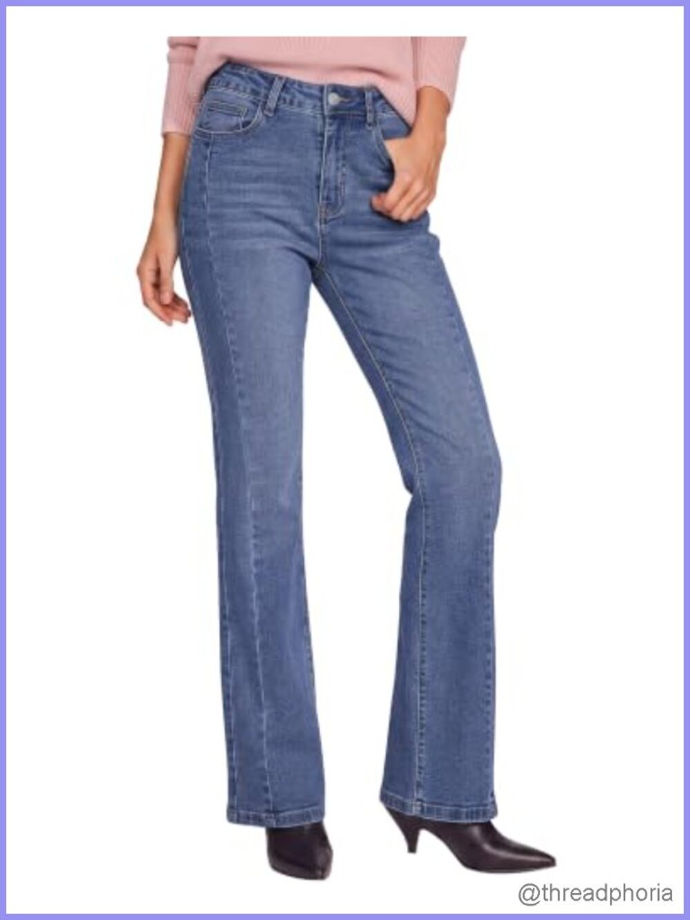 High Waisted Stretchy Bootcut Jeans for Women